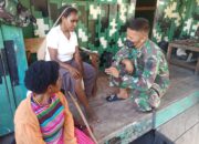 Sampaikan Keluhan Mama Papua Datangi Pos Satgas Yonif Raider 142/KJ