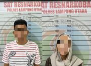 Pasutri Paruh Baya Diamankan Sat Res Narkoba Polres Lampung Utara