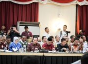 Bupati Rohil Rakor Karhutla dengan Forkompimda se-Provinsi Riau