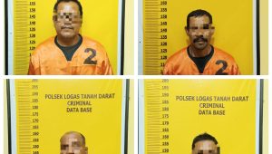 Diduga Curi Baket Excavator PT RAPP, 4 Pelaku Diciduk Polsek LTD Polres Kuansing