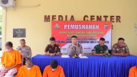 Press Release Polres Rohil, 3 Pelaku Pembunuh Mayat Ditemukan di Bekoan Terancam Hukuman Mati