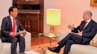 Presiden Joko Widodo Laksanakan Pertemuan Bilateral dengan Kanselir Olaf Scholz
