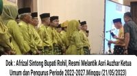 Dilantik Bupati Afrizal Sintong, Ketua IKM Rohil Asri Auzar : Dukunglah Pemerintah dan Putra-Putri Rohil Maju di Pilkada 2024