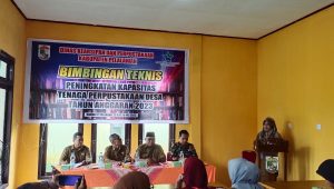 Dinas Arpus Pelalawan Gelar Bimtek Peningkatan Kapasitas Tenaga Perpustakaan Desa, Se- Kecamatan Bandar Petalangan