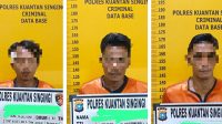 Perangi PETI, 3 Terduga Pelaku di Desa Siberobah Ditangkap Polsek Kuantan Mudik