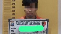 Polres Kuansing Gelandang Pria Sebarkan Foto Seksi Anak Dibawah Umur Ke Sel