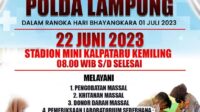 Polda Lampung Akan gelar Bakti Kesehatan Menyambut Hari Bhayangkara Ke-77. ‘Catat Waktu dan Lokasinya”