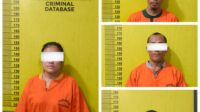 Gerebek Rumah Kerap Edarkan Narkoba, Sat Res Narkoba Polres Rohil Ciduk 3 Pria dan 1 Wanita