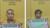 Ungkap Peredaran Sabu di Desa Jake, 2 Pria Diringkus Tim Mata Elang Polres Kuansing