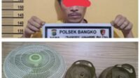 Maling Kompor Gas dan Kipas Angin di Rumah Warga, Orang Ini  Ditangkap Polsek Bangko