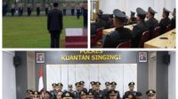 Polres Kuansing Gelar Upacara Bendera Peringatan HUT ke 78 RI dan Ikuti Virtual Detik Detik Proklamasi di Istana Negara