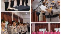 Kapolres Kuansing Pimpin Upacara Sertijab 2 PJU dan 2 Kapolsek