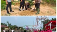 Bersama Upika Kecamatan dan Tokoh Masyarakat, Polsek Sinaboi Lestarikan Kembali Bibir Pantai