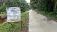 Semenisasi Sepanjang 164 Meter di Jln Abdurrahman Desa Pangkalan Nyirih Siap Dikerjakan
