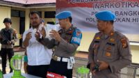 Polsek Bangko Musnahkan Barang Bukti Narkotika Jenis Sabu-sabu Sebarat 816,43 Gram