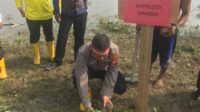Program,”Polri Lestarikan Negeri Penghijauan Sejak Dini” Polres Rohil dan Polsek Jajaran Tanam Pohon Secara Serentak
