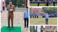 Camat Ramli Pimpin Upacara Hari Kesadaran Nasional Tingkat Kecamatan Bandar Petalangan 