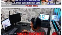 Ops Zebra LK 2023 Satlantas Polres Rohil,  Himbau Warga Tertib Lalin Lewat Siaran Radio