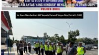 Ka Anev Satlantas Polres Rohil Gelar Apel Satgas Ops Zebra LK 2023