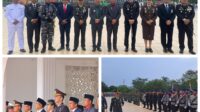 Hadiri Upacara Peringatan HUT Ke-78 TNI Kodim 0321, Kapolres Rohil Ucapkan Selamat Ulang Tahun kepada TNI