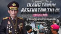 Kepala Kepolisian Negara Republik Indonesia Mengucapkan Selamat Hari Ulang Tahun Kesehatan TNI AL
