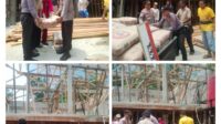 Kapolsek Kuantan Mudik Bantu Material Bangunan Surau Nurul Iman Desa Koto Lubuk Jambi