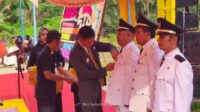 Bupati Rohil Lantik 3 Pj Penghulu di Desa Bhakti Makmur 
