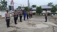 Polres Rohil Kawal Ketat Logistik Pemilu 2024 di KPU