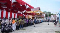 Hadiri Pawai Ta’aruf Kafilah MTQ ke XXI Tingkat Kabupaten, Wakapolres Kuansing Sampaikan Pesan Realigi