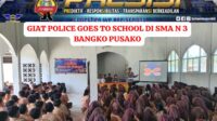 Satlantas Polres Rohil Gelar Police Go To School di SMA N 3 Bangko Pusako