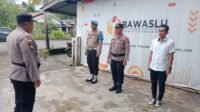 Sebelum Bertugas, Padal PAM Bawaslu Polres Rohil Apel Sekaligus Standby dan Sterilisasi 