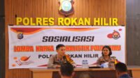 Kapolres dan Plh Kasi Humas Polres Rohil, Sosialisasi Lomba Karya Tulis yang Digelar Polda Riau ke Insan Pers