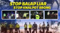 Razia Balap Liar Malam Minggu, Satlantas Polres Rohil Jaring 30 Unit Kendaraan Tanpa Nopol dan Knalpot Brong