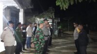 Laksanakan OMB, Malam – Malam Polsek Bangko Pusako Pengamanan Kampanye Tatap Muka Caleg di Bangko Sempurna