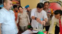 Sat Res Narkoba Polres Rohil Musnahkan BB Narkotika jenis Sabu 83,28 Gram dari 6 Tersangka