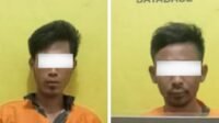 Curi Sepeda Motor Warga Terparkir di Depan Rumah, 2 Pria Positif Sabu Diringkus Polsek Sinaboi 