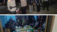 Satgas Preventif Dialogis Polres Kuansing Pengamanan Kampanye Caleg di Desa Sikakak Kecamatan Cerenti