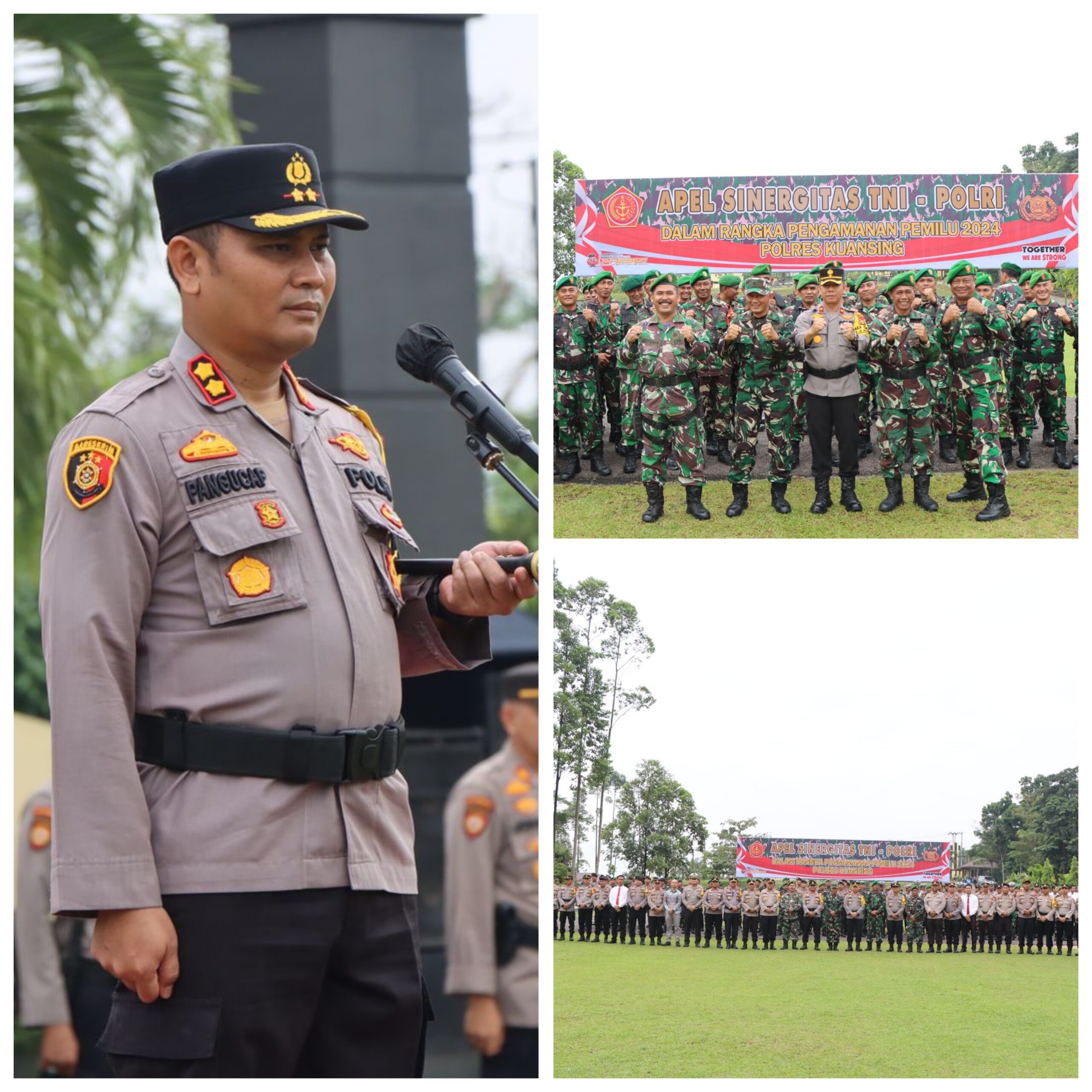 Tni – Polri Kuansing Deklarasikan Sinergitas Dan Netralitas Pemilu