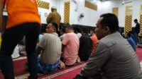 Ba’da Shalat Subuh Berjama’ah, Polres Kuansing Sampaikan Pesan Pemilu Damai