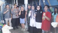 Polsek Pangkalan Kuras Bersama Koramil 04 dan Forkompimcam Sambangi Warga Terdampak Banjir
