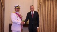 Laksamana TNI (Purn) Yudo Margono Menerima Penghargaan Militer Tertinggi Pemerintah Singapura