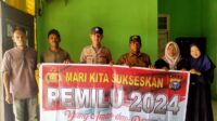 Pemilu Semakin Dekat, Bhabinkamtibmas Polsek Rimba Melintang Cooling System Warga Batang Botam