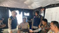 Sie Dokkes Polres Kuansing Cek Stamina Satgas Pam Gudang Logistik KPU, Kantor KPU, Kantor Bawaslu dan PPK