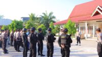 Tingkatkan Pengamanan Pleno KPU Kabupaten, Polres Rohil Kerahkan 70 Personel Gabungan