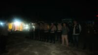 Dinihari, Polsek Simpang Kanan Pamwal Pergeseran Logistik Pemilu 2024 dari PPK ke KPU Daerah Kabupaten