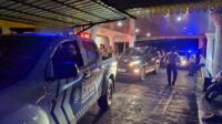 Polres Rohil Pamwal Pemberangkatan Hasil Pleno KPU Kabupaten Menuju KPU Provinsi Riau 