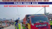Satgas Preemtif Sat Lantas Polres Rohil Melaksanakan Dikmas dan Kampanye Keselamatan Berlalu Lintas