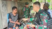 Satgas Yonif 122/TS Berikan Pelayanan Kesehatan dan Sembako kepada Masyarakat Kampung Suskun Papua