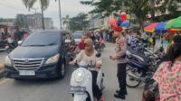 Beri Keamanan dan Kenyamanan Saat Jual Beli Takjil, Kompi 2 Siaga Polres Rokan Hilir Gelar Patroli