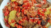 RESEP DENDENG LAMBOK (VERSI GORENG BASAH) + KENTANG By. @andinskitchen